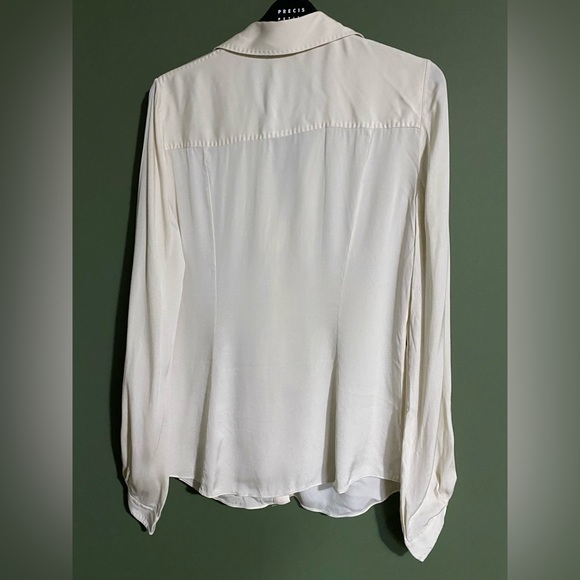 Elie Tahari Cream Silk Blouse - Picture 2 of 4